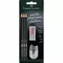 FABER-CASTELL Bleistift 1111 Prüfungsset Schwarz