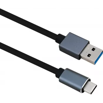 Herweck Helos PREMIUM - USB-Kabel - USB Typ A (M) auf 24 Pin USB-C (M) - USB 3,1 - 1,0m - Schwarz (288353)