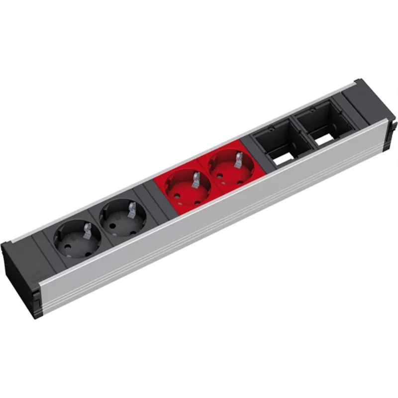 Power Distribution Unit Bachmann 912.025 4 AC Outlets Schwarz Rot