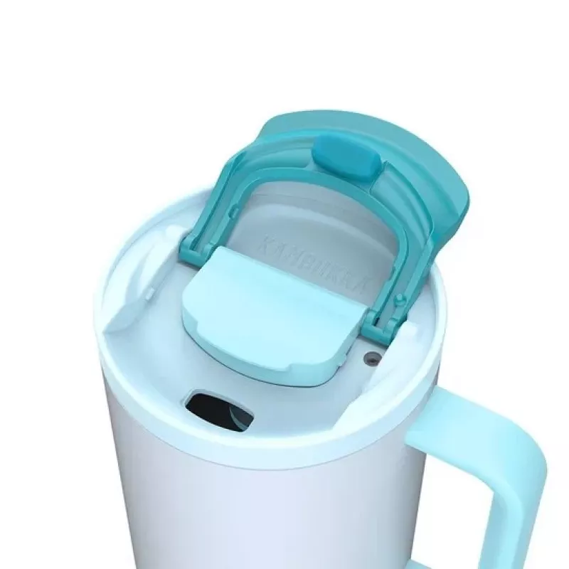 Thermobecher mit Teleskopstrohhalm Kambukka Rio Tumbler 950ml Frosty Coconut