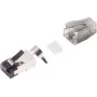 Kabelstecker RJ-45 Schwarz Silber S/CONN 08-02050 Male