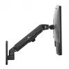 Wandmonitorhalterung MACLEAN MC-458, Gasdruckfeder höhenverstellbar, Einzelbildschirm, VESA 75x75–100x100, bis 7 kg, Neigung -45°–90°, max. Ausladung 35,5 cm