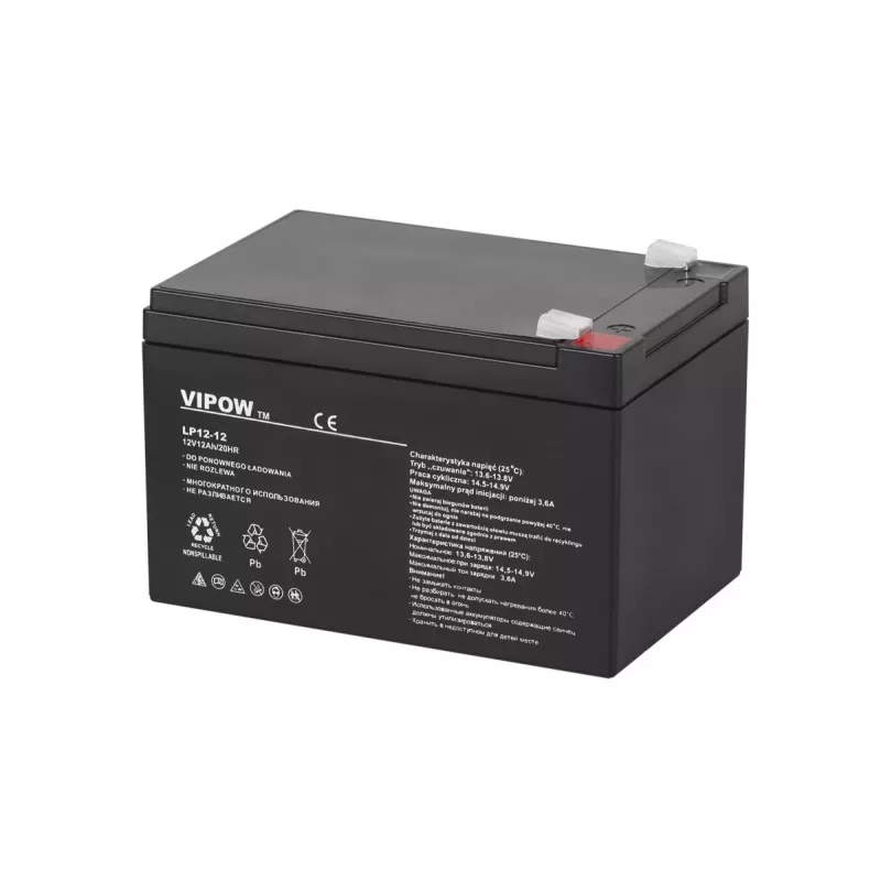 Versiegelte Blei-Säure-Batterie VIPOW BAT0216 12V 12Ah