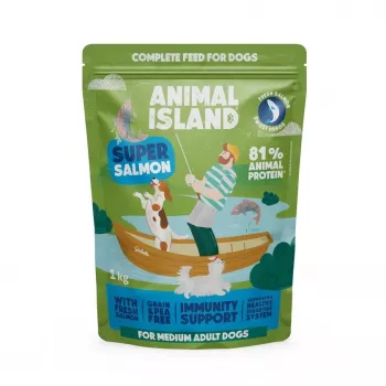 ANIMAL ISLAND Salmon - Trockenfutter für Hunde - 1 kg