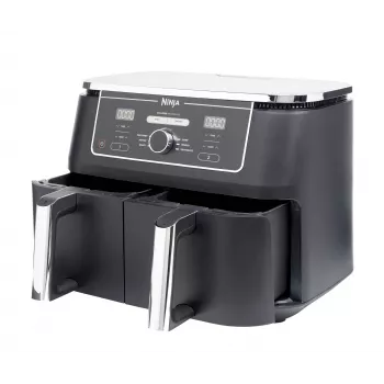 Ninja AF400EU Heißluftfritteuse Doppel 9,5 L Stand-alone 2470 W Heißluftfritteuse Schwarz