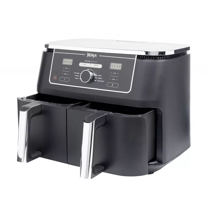Ninja AF400EU Heißluftfritteuse Doppel 9,5 L Stand-alone 2470 W Heißluftfritteuse Schwarz