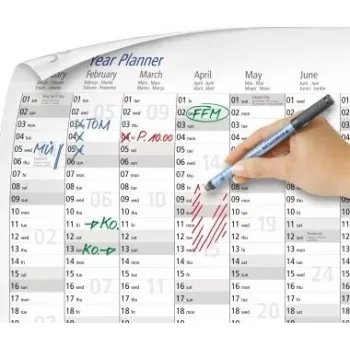 Staedtler Lumocolor 641 YpA3DE22 Jahresplaner zum Abwischen, A3
