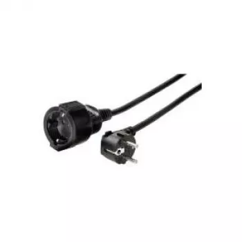 Hama 00047869 Verlängerungskabel 3 m 1 AC-Steckdose(n) Schwarz