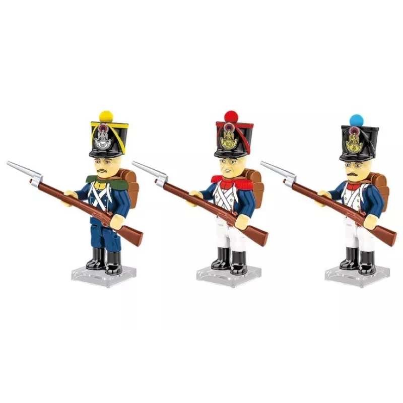 Französische Soldaten Bausteinset, 41 Teile