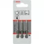 Schraubendreher-Bitsatz Bosch 3 Stück extra hart, Hex 3 mm, 49 mm Länge, 1/4 Zoll Schaft