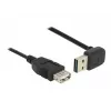 USB-Kabel DeLOCK 1m USB 2.0-A auf USB 2.0-A Schwarz