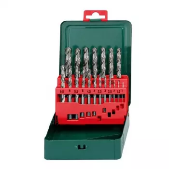 HSS-Bohrerset Metabo 627153000 — 19-teilig, DIN 338, zylindrischer Schaft