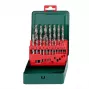 HSS-Bohrerset Metabo 627153000 — 19-teilig, DIN 338, zylindrischer Schaft