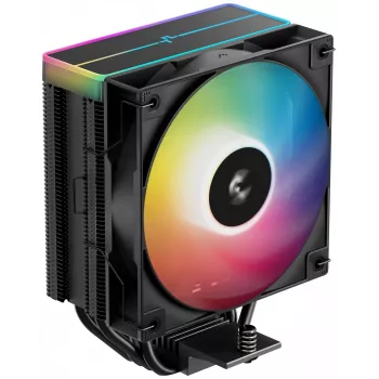 Lüfter DeepCool AG400 BK ARGB V2 120 mm Schwarz — 120 mm CPU-Kühlerlüfter mit hydraulischem Lager, Multi-Sockel-Unterstützung