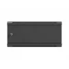Wandmontage 19-Zoll-Rackschrank LANBERG 4U 600x450 mm schwarz mit Metalltür