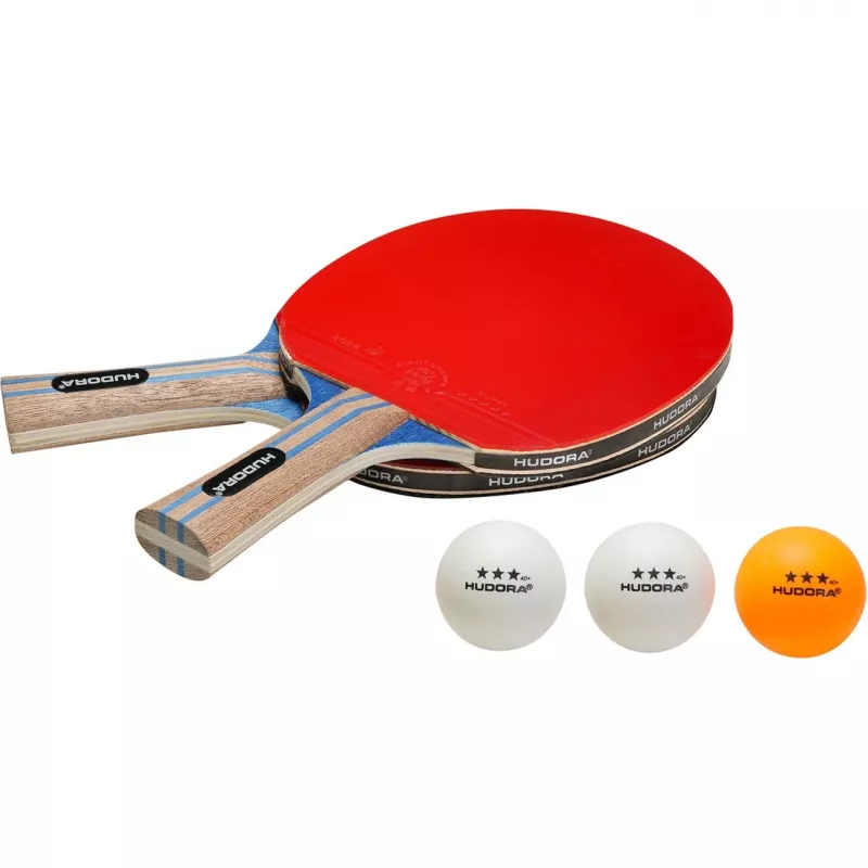 Tischtennis-Set HUDORA Match für 2 Spieler – tragbares Tischtennis- und Fitnessgerät