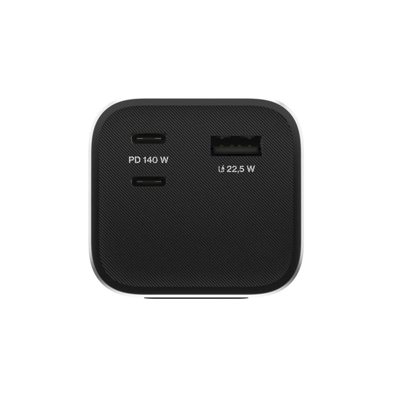 Tragbare Batterie Green Cell PBGC25UD, 25200 mAh, Li‑Ion, 140 W Gesamtleistung, 2× USB‑C + 1× USB‑A, OLED-Display, Aluminiumgehäuse