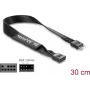Parallelkabel DELOCK 86052, 9-polig auf 9-polig, schwarz, Länge 0,3 m