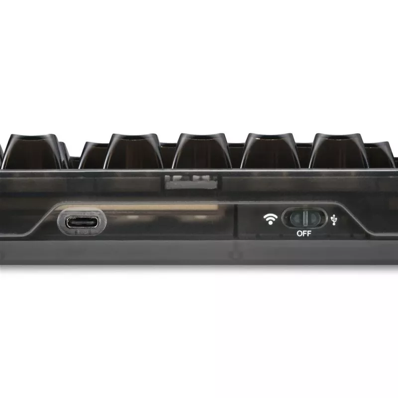 Mechanische Gaming-Tastatur Sharkoon Crystal Shark Schwarz DE mit RGB-Beleuchtung