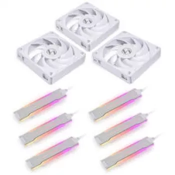 Lian Li UNI FAN P28 120mm ARGB Gehäuselüfter, 3er-Pack, Weiß