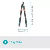 Gardena Astschere TeleCut Pro L grau/türkis 65 cm - 90 cm (12041-88)