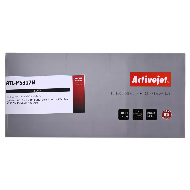 Toner-Kartusche ActiveJet Ersatz für Lexmark 51B2000 schwarz, 2500 Seiten, Einzelpack