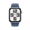 Apple Watch SE GPS 40mm Silber Aluminiumgehäuse mit Denim Sportarmband