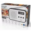 Tragbares Digitalradio Adler AD 1907 — UKW/MW, digitaler Tuner, Wecker, USB-C, 600 mAh Akku, LCD, 20 Senderspeicher, Teleskopantenne