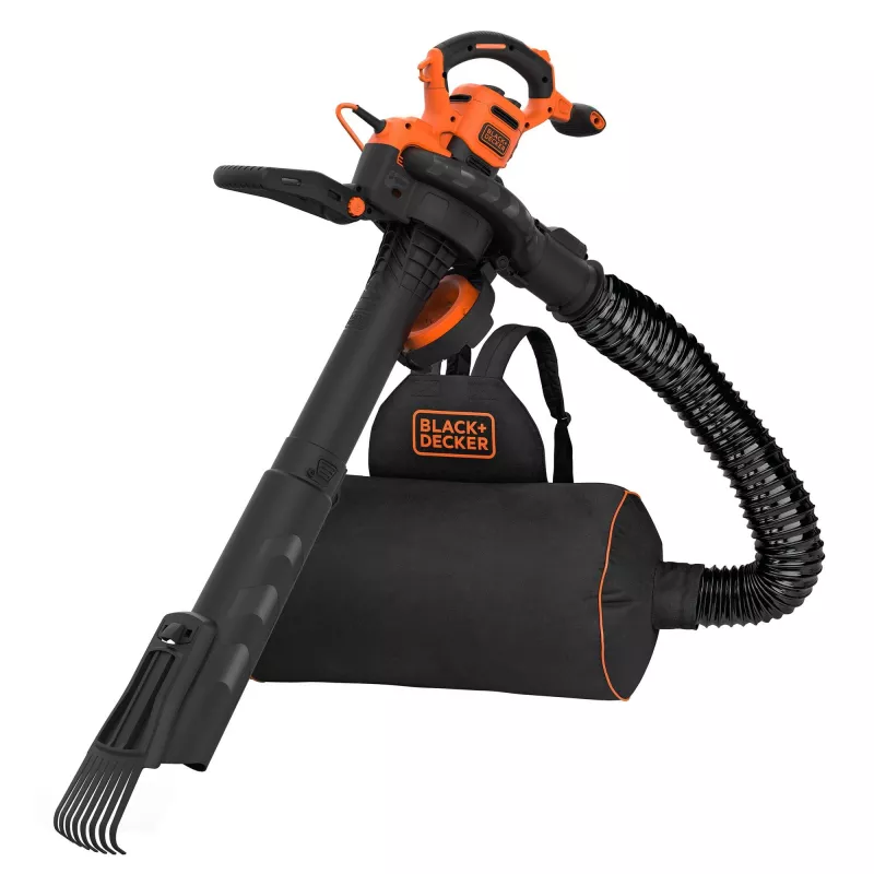Rucksack-Laubbläser Schwarz & Decker BEBLV301-QS — 3000 W, Luftgeschwindigkeit 206–404 km/h, 72 L Fangsack, 6 kg