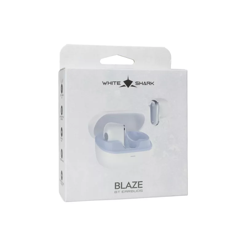 True Wireless Ohrhörer White Shark GEB-TWS-201 Blaze Weiß