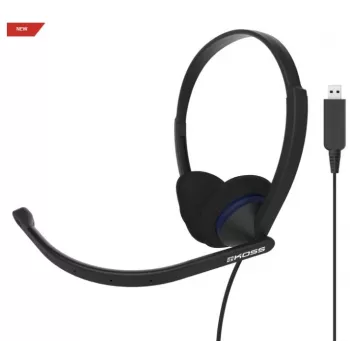 Koss CS200 USB-Headset Kabelgebundenes Kopfband Telefonate/Musik USB Typ-A Schwarz