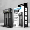 Batterieladegerät everActive LC200 Haushalt USB, 2-Schacht, Li-Ion, unterstützt A/AA/AAA/AAAA/C/D, 5 V Eingang, 4,2 V Ausgang, schwarz