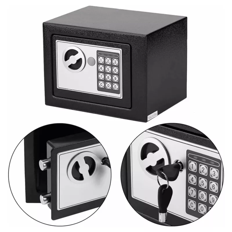 Extralink Home S-406 elektronischer Tresor mit Zahlencode und Schlüsseln