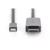 DIGITUS - Adapterkabel - Mini DisplayPort (M) auf HDMI (M) - 1,0 m - Unterstützung von 8K 60 Hz - Schwarz (DB-340109-010-S)
