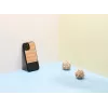 Handyhülle man and wood für iPhone 12 Pro Max — Fischgrät Nero Schwarz