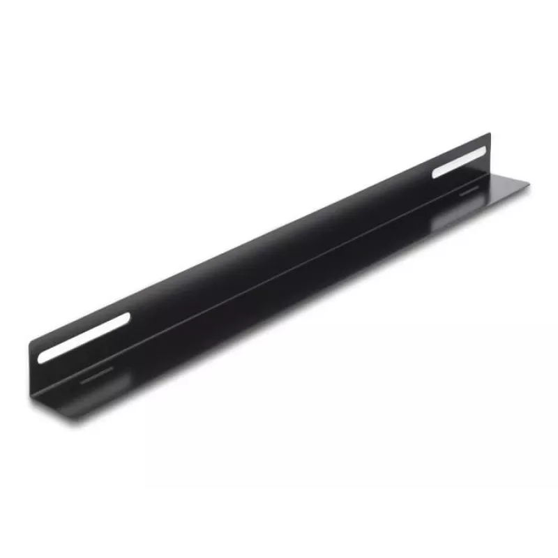 Montagehalterung DeLOCK 19 Zoll 450x40mm 2 Stück Schwarz Metall