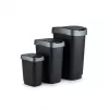 Abfalleimer Rotho Twist 50 L rechteckig Polypropylen, 50 L, 602×298×401 mm, schwarz