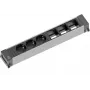Bachmann POWER FRAME Stromverteiler 0,2 m 3 AC-Steckdosen Innenbereich Schwarz Grau