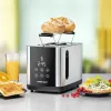 Toaster Rommelsbacher TO850 2-Scheiben, 850 W, Edelstahl/Schwarz, XL-Schlitze