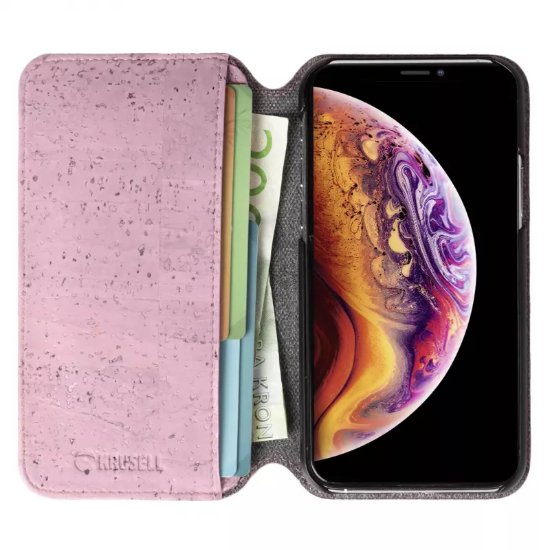 Folio Case Krusell Birka für iPhone 11 Pro 15,5 cm Pink