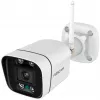 Foscam V8P Wi-Fi Überwachungskamera Weiß 8MP (3840x2160), Dual-Band-WLAN, integrierter Scheinwerfer und Alarmsirene (V8P-W)