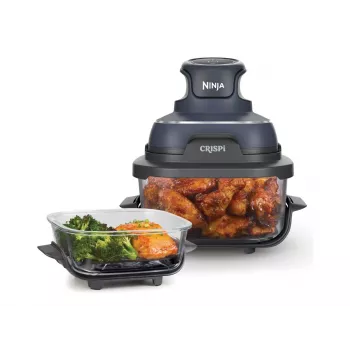 Ninja CRISPi Single 3,8 L 1700 W Heißluftfritteuse Blau, Grau, Transparent