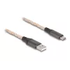 DeLOCK USB 2.0 Kabel Typ-A auf USB Typ-C RGB 1m