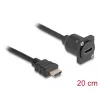 DeLOCK D-Type HDMI-Kabel Stecker auf Buchse schwarz 20 cm