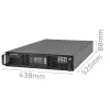 Qoltec 52285 USV (unterbrechungsfreie Stromversorgung) Doppelwandlung (Online) 1 kVA 1000 W 2 AC-Ausgänge