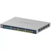Managed Gigabit PoE Switch NETGEAR GS752TXUP — 48× Gigabit RJ-45, 10G-Unterstützung, 1U Rack, 176 Gbit/s Switching-Kapazität