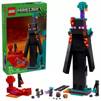 Konstruktionsspielzeug LEGO Minecraft Set 21279 Der Enderman-Turm, 867 Teile, 2 Minifiguren, 450 mm Höhe