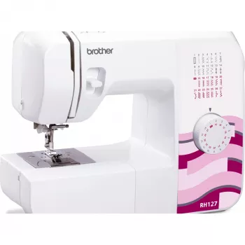 Automatische Haushaltsnähmaschine Brother RH127VP2 — 27 Programme, 820 U/min, 5 mm Stichbreite, Freiarm, LED-Anzeige