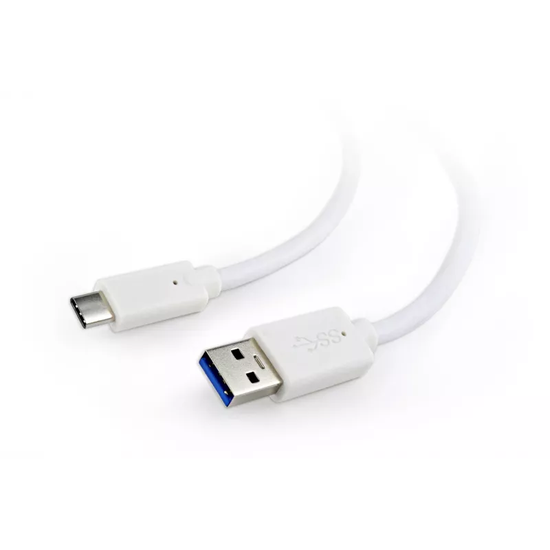 USB-Datenkabel Gembird USB A auf USB C 1 m, USB 3.2 Gen 1, weiß