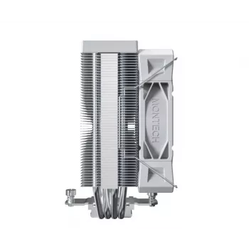 CPU-Luftkühler Montech NX400, 120-mm-Lüfter, Weiß, Maße 156×74×120 mm, TDP 270 W